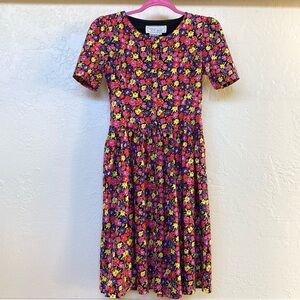 Vintage Adrienne Vittadini Floral Midi Dress